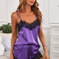 Shiying Satin European Style Lingerie Set Lace