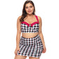 Plus Size Hot Spring Separate Swimsuit - Women's