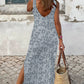 Stylish Print Summer Fashion Leopard Print Long Dress