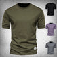 Heavy Weight Chinese Fad Army Green Fancy Short Sleeve T-Shirt