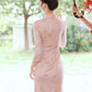 Pink Evening Gown New Chinese Style Short Women's Clothes Cheongsam