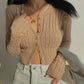 Sexy Ribbed Long-Sleeve Crop Top Spring Sweater