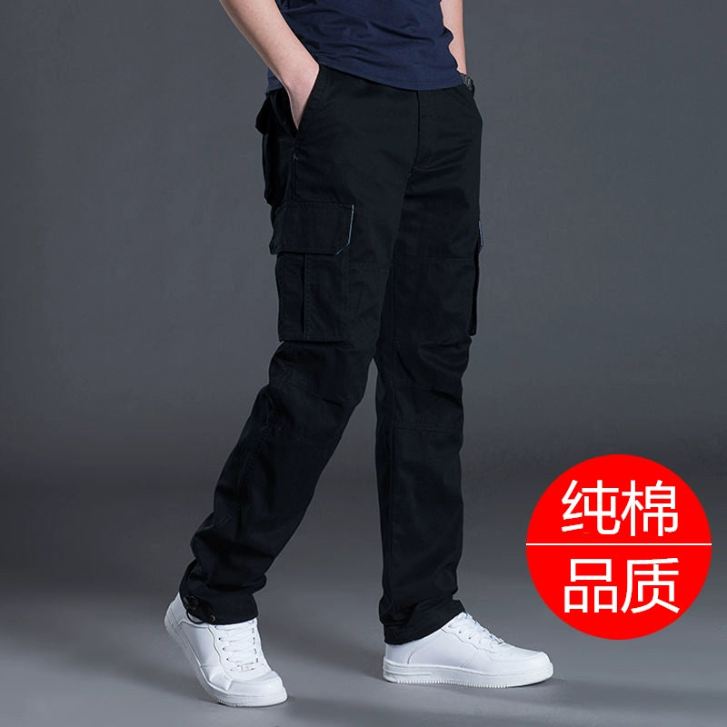 Casual Outdoor Wear-Resistant Thick Multi-Pocket Cargo Pants