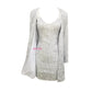 Fall New New Style Silver Sequined Suit Skirt Two-Piece Suspender Shawl Cardigan Bottoming Short Sexy Fashion