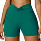 Fashion Pocket Nude Feel Tight Yoga Shorts Casual Outdoor Running Exercise Shorts Women's Hip Raise Fitness Pants