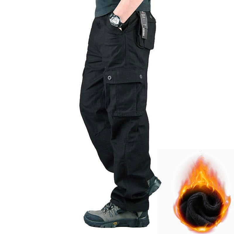 Casual Outdoor Wear-Resistant Thick Multi-Pocket Cargo Pants