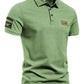 Casual Polo Shirt Summer Loose Military T-shirt Short Sleeve