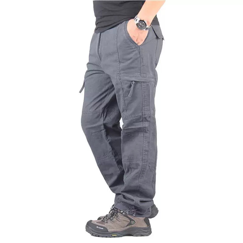 Casual Outdoor Wear-Resistant Thick Multi-Pocket Cargo Pants