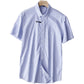 End Goods Striped Casual Oxford Washed Short-Sleeved Shirt