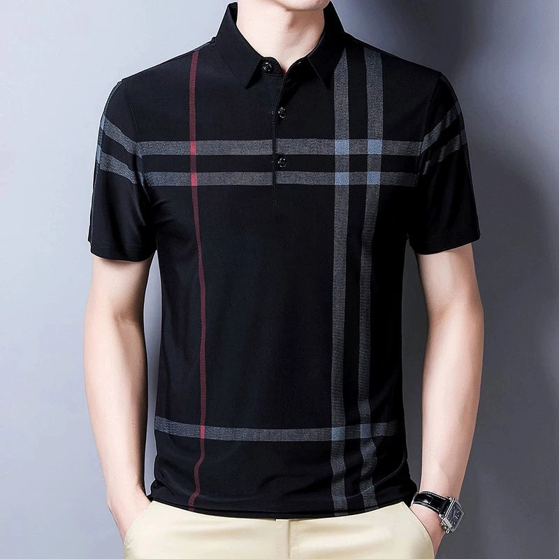 Mens Shirts Summer Polo Shirt Men Tops Casual T-shirt Mens