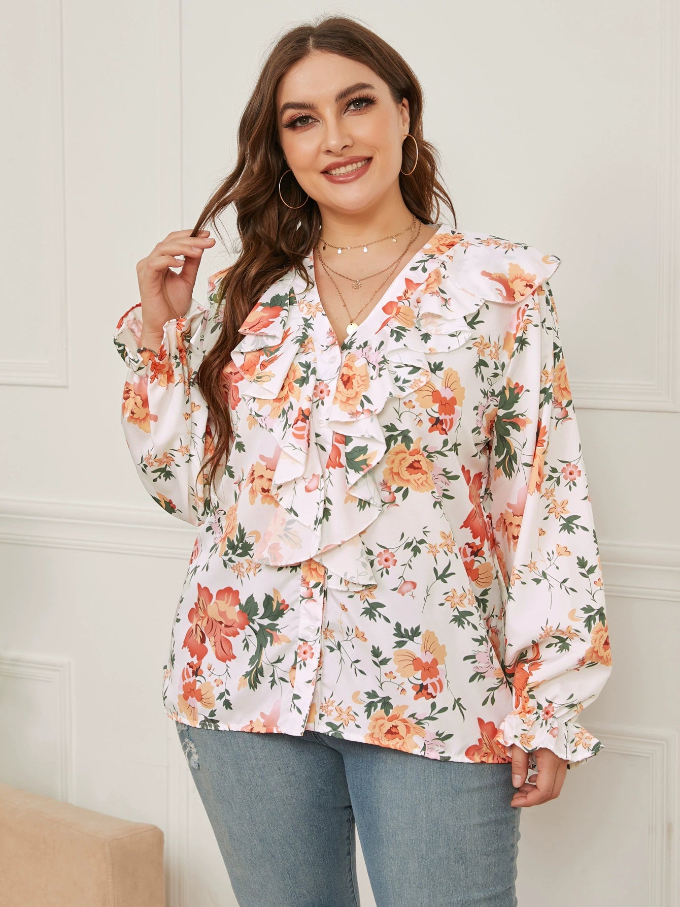 Women's Plus Size Autumn Blouse Top