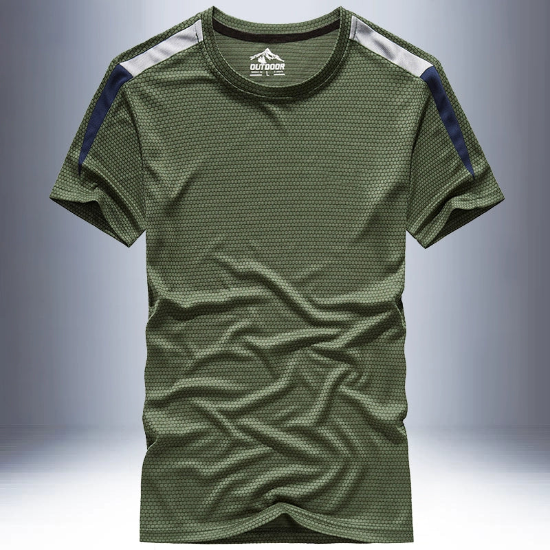 Battlefield Men's V-neck Pullover Top Casual T-shirt Short Sleeve