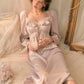 Women's French Style Pure Desire Palace Style Ice Silk Pajamas