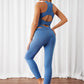 Fashion New Solid Color Yoga Two-Piece Set Women Can Wear outside Stretch Tight Belly Trimming Hip Lifting Sport Suit 261322