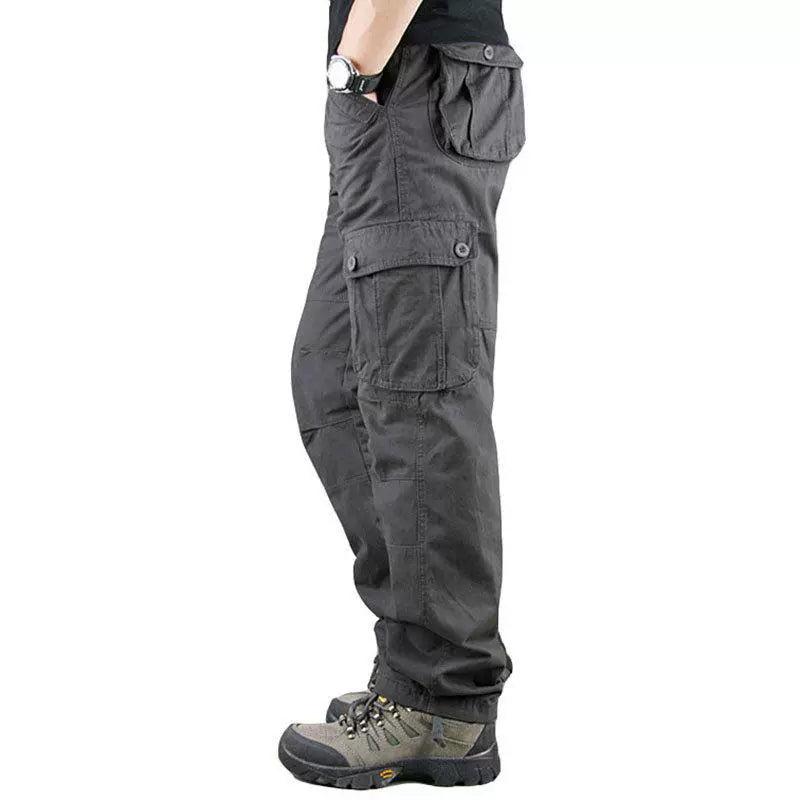 Casual Outdoor Wear-Resistant Thick Multi-Pocket Cargo Pants