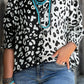 Leopard Print Stylish All-Matching Jumper Print Short Sleeve T-shirt