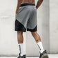 Men's Contrast Color Fast-Drying Mesh Sports Shorts