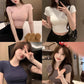 Slim Fit Sweet Sexy Short Sleeve Round Neck Small Top T-shirt