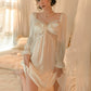 Women's French Style Pure Desire Palace Style Ice Silk Pajamas