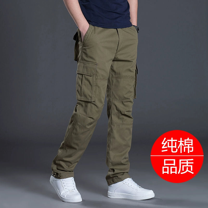 Casual Outdoor Wear-Resistant Thick Multi-Pocket Cargo Pants