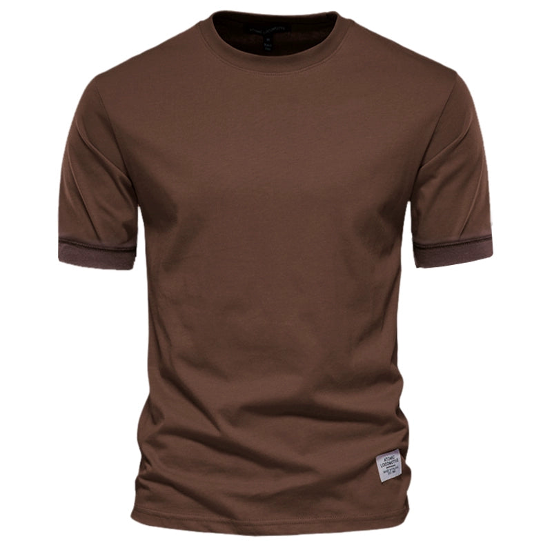 Heavy Weight Chinese Fad Army Green Fancy Short Sleeve T-Shirt