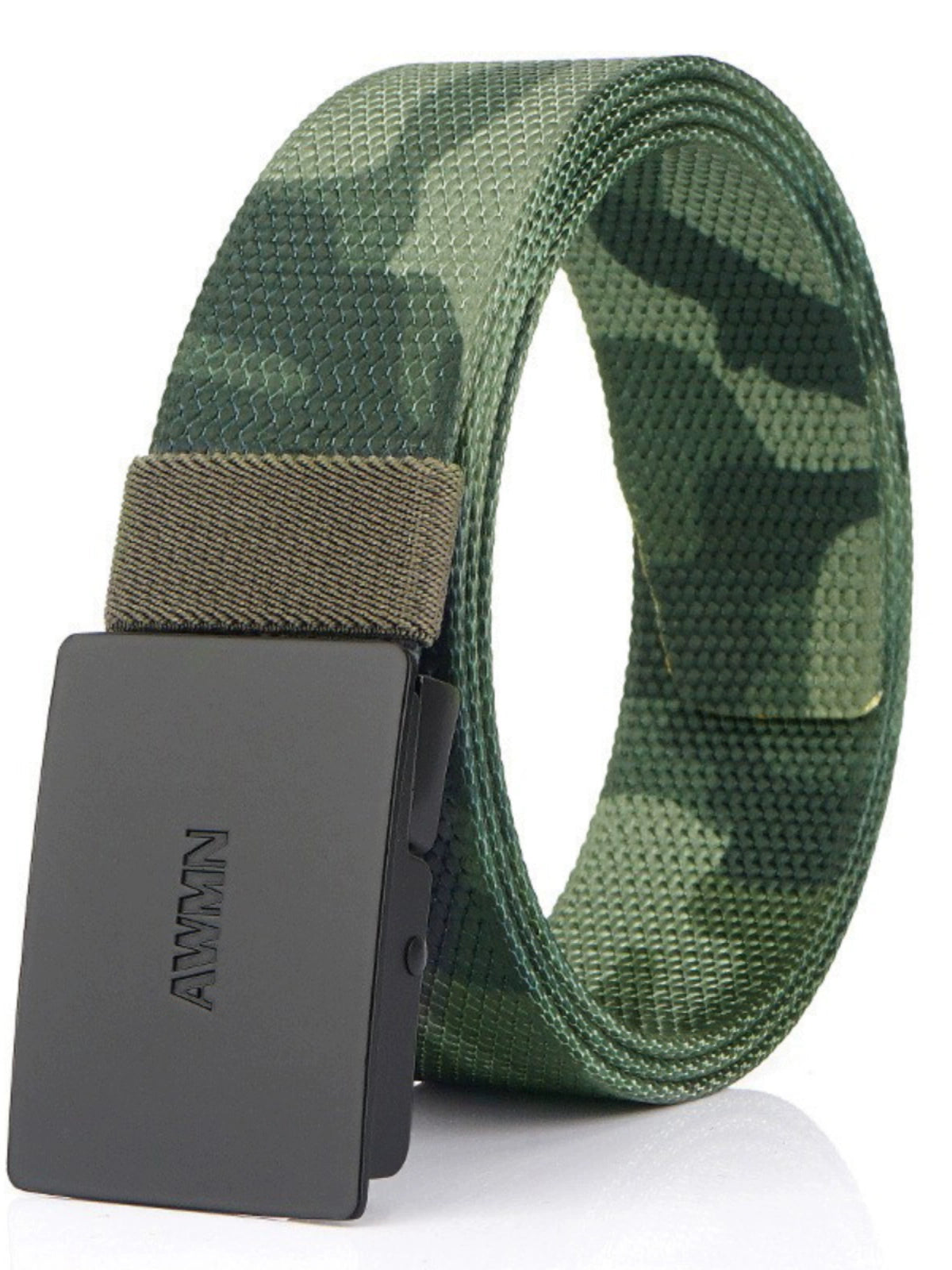 Men's Nylon Casual Automatic Buckle Belt w/ Woven Canvas