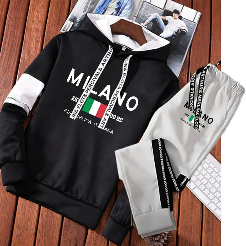 MILANO - All Black Graphic Set - Men's