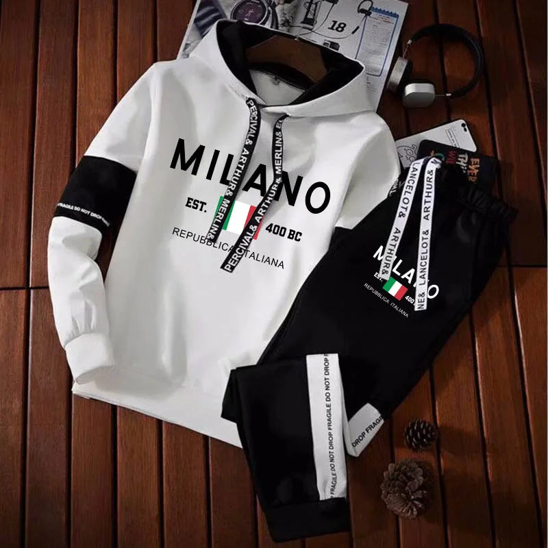 MILANO - All Black Graphic Set - Men's