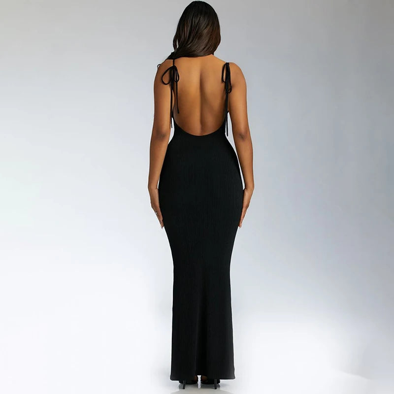 Hot Girl Backless Maxi Dress