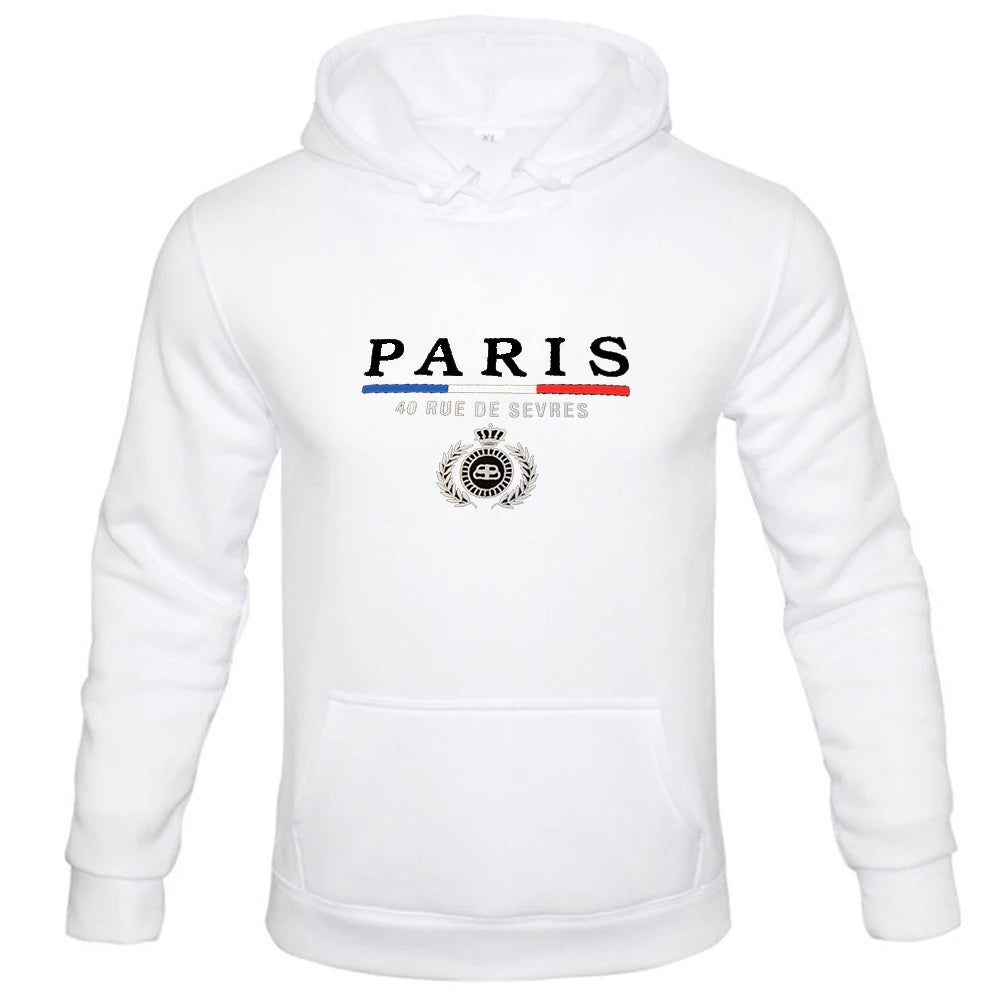 PARIS Logo-Print Hoodie - Men's