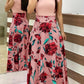 Fast Fashion - Women's Short Sleeve Autumn Rose Dress