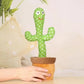 Talking Cactus Toy Dancing Cactus Baby Toy with Lighting Singing Mimicking Cactus Baby Toys Repeat What You Say Cactus Record