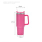 40oz 1200ML High Quality Insulated Tumbler with Handle Straw Double Wall Thermal Iced Travel Cup Coffee Cup Perfect Gift