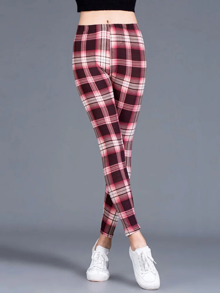 Y2K Plaid Leggings