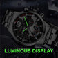 Fashion Mens Watches Luxury Stainless Steel Quartz Wrist Watch Calendar Luminous Men Business Casual with Male Sports Bracelet