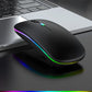 Rechargeable Bluetooth Wireless Mouse with 2.4GHz USB RGB 1600DPI Mouse for Computer Laptop Tablet PC Macbook Gaming Mouse Gamer