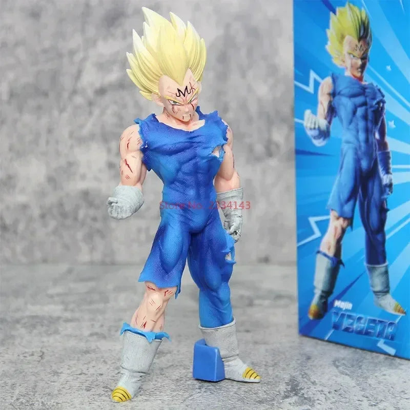 20Cm Dragon Ball Anime Vegeta Figures SKY Majin Vegeta GK Action Figures Battle Damage PVC Model Collection Ornament Toys Gifts