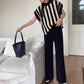 HQ Elegant Side-Slit Pullover Set - 2pc