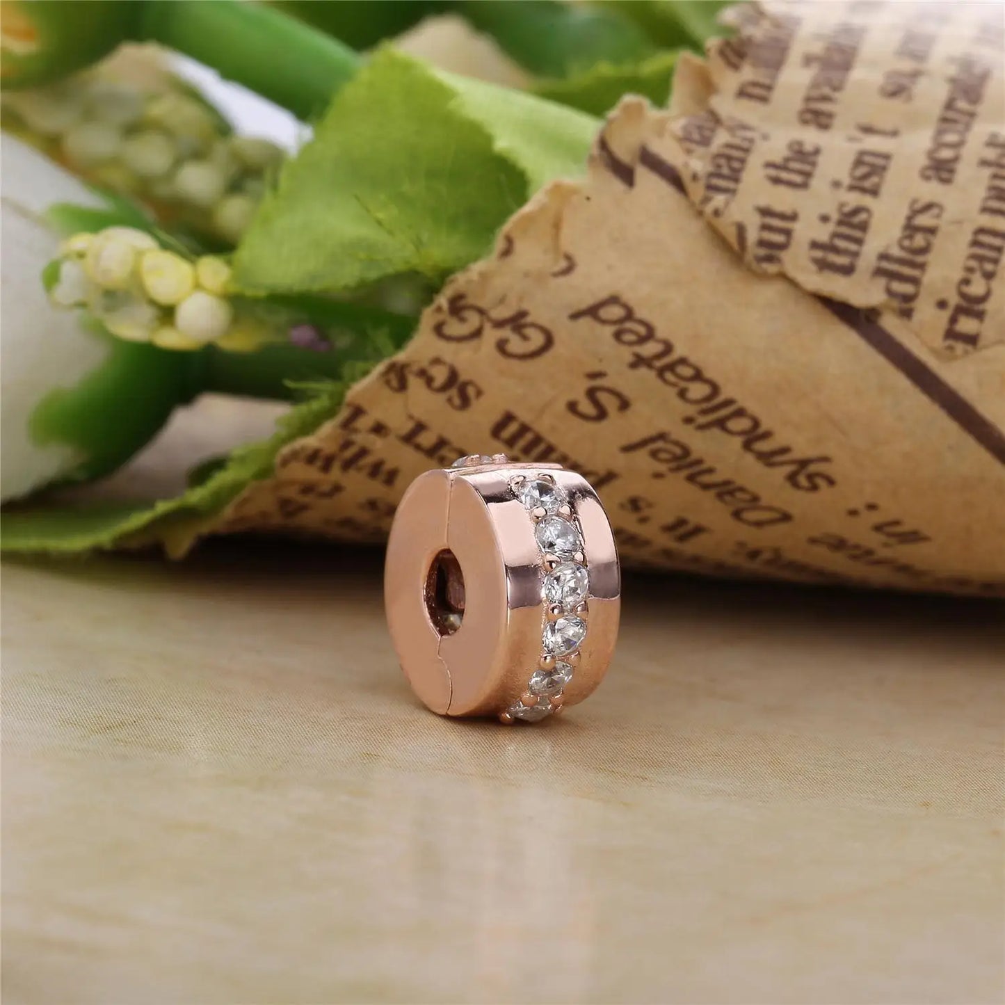 Mali Charms: Rose Gold Collection - Flowered Gem