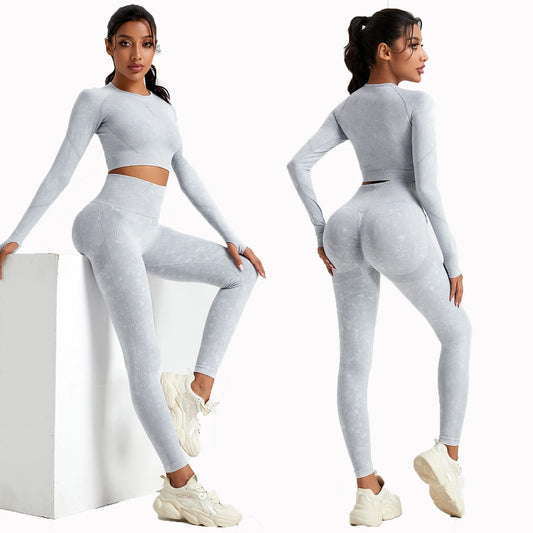 Y2K Skinny-Stretch Activewear Set - 2pc