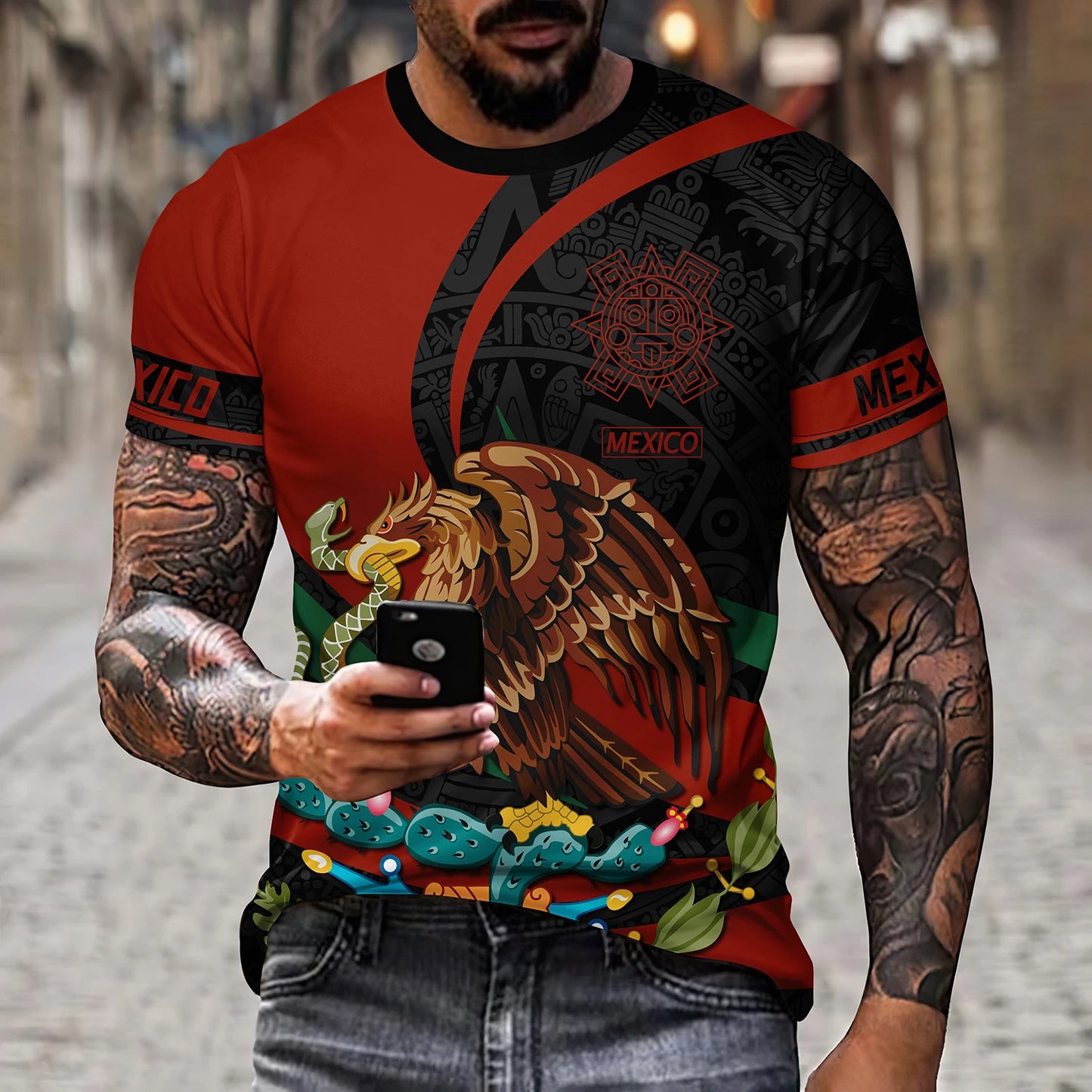 Fast Fashion Mexican-Print Graphic T-Shirts