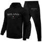 MILANO - All Black Letter-Print Set V2 Men's