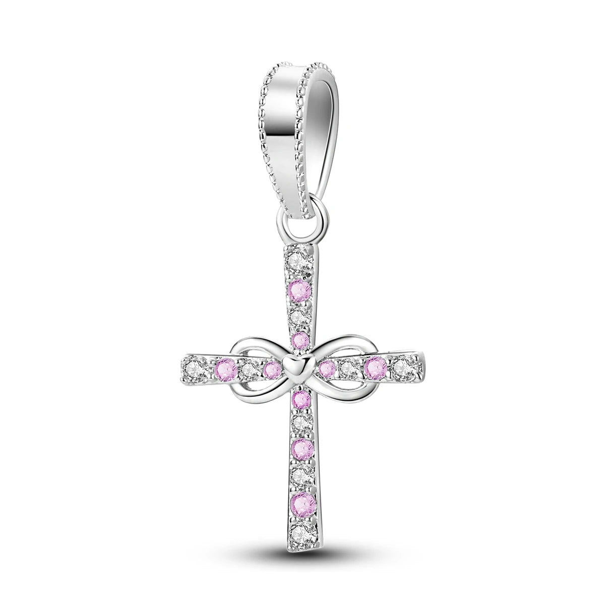 Mali Charms: Vibrant Life Set - Pink Bowtie Cross
