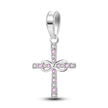 Mali Charms: Vibrant Life Set - Pink Bowtie Cross