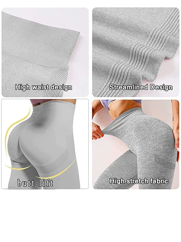 HQ Women's Seamless Push-Up Leggings