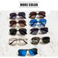 2024 Fashion Square Luxury Design Sunglasses Men Women Flight Seven Rock Mach Six Style Gradient Pilot Sunglasses Oculos De Sol