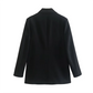 PB&ZA2024 autumn new women's fashionable and casual temperament versatile solid color lapel long sleeved suit jacket