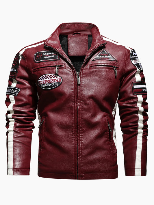 Marquis Autumn - Men's Leather Motorcycle Jacket