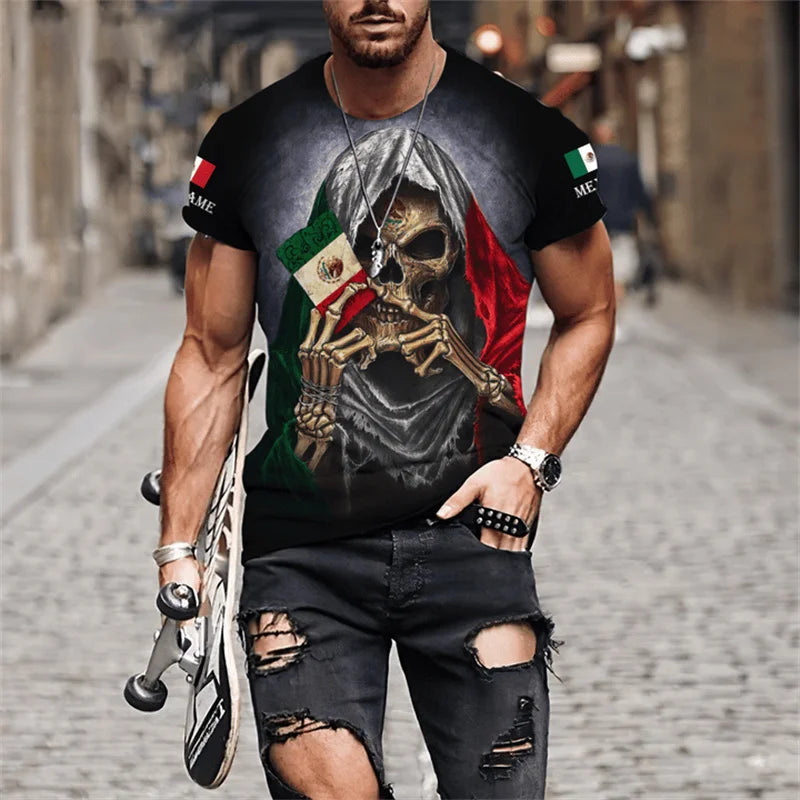 Fast Fashion Mexican Style Graphic T-Shirts - Men's