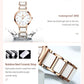 OLEVS Fashion Women Watches Relogio Feminino Luxury Rose Gold Watch Ladies Quartz Wrist Watch Ceramic Strap Clock Reloj Mujer